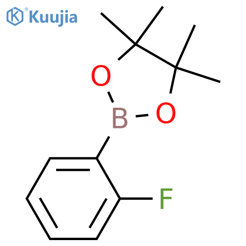 2-(2-Fluorophenyl)-4,4,5,5-tetramethyl-1,3,2-dioxaborolane structure