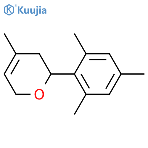 2H-Pyran, 3,6-dihydro-4-methyl-2-(2,4,6-trimethylphenyl)- structure
