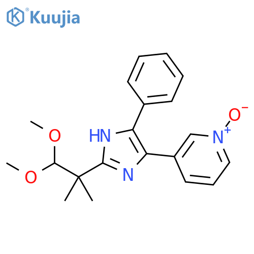 Pyridine,3-[2-(2,2-dimethoxy-1,1-dimethylethyl)-5-phenyl-1H-imidazol-4-yl]-,1-oxide structure
