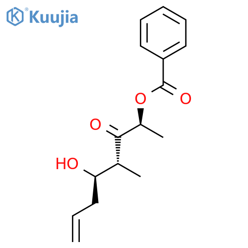 7-OCTEN-3-ONE, 2-(BENZOYLOXY)-5-HYDROXY-4-METHYL-, (2S,4R,5R)- structure
