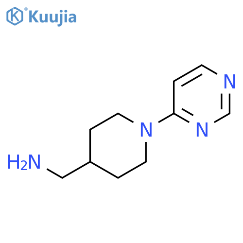 1-(pyrimidin-4-yl)piperidin-4-ylmethanamine structure