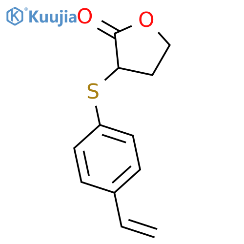 2(3H)-FURANONE, 3-[(4-ETHENYLPHENYL)THIO]DIHYDRO- structure