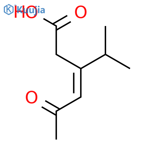 3-HEXENOIC ACID, 3-(1-METHYLETHYL)-5-OXO-, (E)- structure