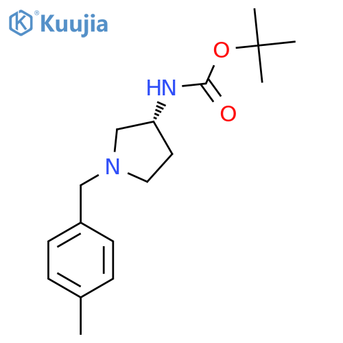 (R)-Tert-Butyl 1-(4-methylbenzyl)pyrrolidin-3-ylcarbamate structure