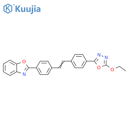 Benzoxazole,2-[4-[2-[4-(5-ethoxy-1,3,4-oxadiazol-2-yl)phenyl]ethenyl]phenyl]- structure