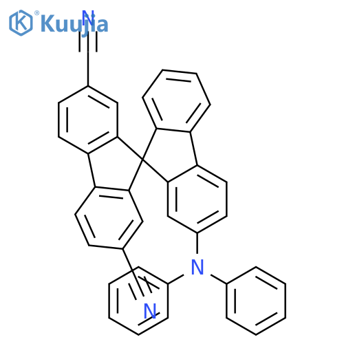 9,9'-SPIROBI[9H-FLUORENE]-2,7-DICARBONITRILE, 2'-(DIPHENYLAMINO)- structure