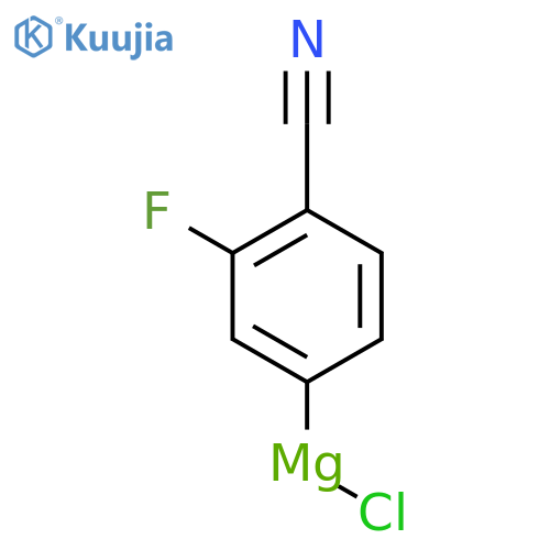 Magnesium, chloro(4-cyano-3-fluorophenyl)- structure