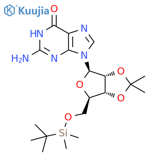 Guanosine, 5'-O-[(1,1-dimethylethyl)dimethylsilyl]-2',3'-O-(1-methylethylidene)- structure