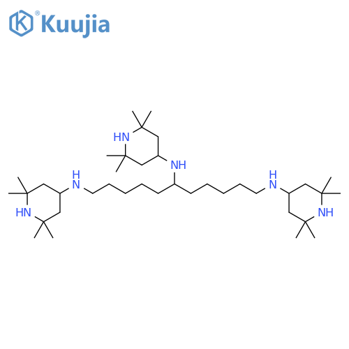 1,6,11-Undecanetriamine, N,N',N''-tris(2,2,6,6-tetramethyl-4-piperidinyl)- (9CI) structure