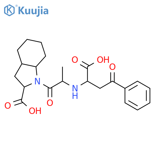 1H-Indole-2-carboxylic acid,1-[2-[(1-carboxy-3-oxo-3-phenylpropyl)amino]-1-oxopropyl]octahydro- structure