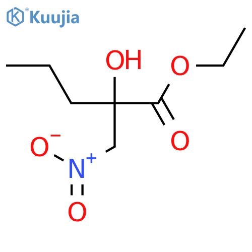PENTANOIC ACID, 2-HYDROXY-2-(NITROMETHYL)-, ETHYL ESTER, (-)- structure