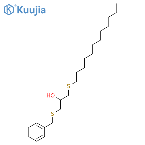 2-PROPANOL, 1-(DODECYLTHIO)-3-[(PHENYLMETHYL)THIO]- structure