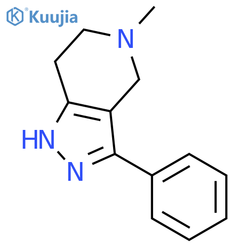 1H-Pyrazolo[4,3-c]pyridine, 4,5,6,7-tetrahydro-5-methyl-3-phenyl- structure