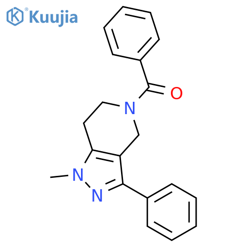 1H-Pyrazolo[4,3-c]pyridine,5-benzoyl-4,5,6,7-tetrahydro-1-methyl-3-phenyl- structure