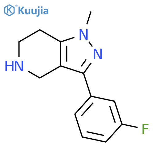1H-Pyrazolo[4,3-c]pyridine,3-(3-fluorophenyl)-4,5,6,7-tetrahydro-1-methyl- structure