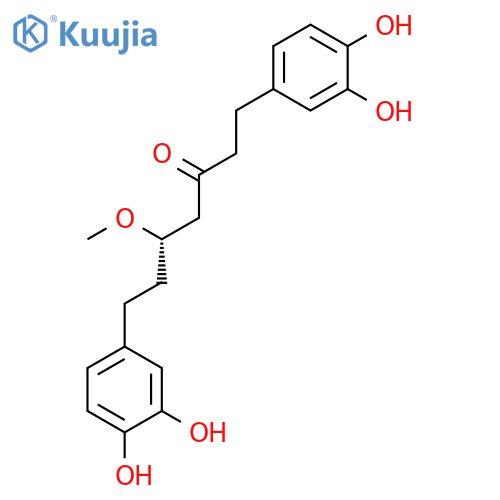 3-Heptanone, 1,7-bis(3,4-dihydroxyphenyl)-5-methoxy-, (5S)- structure
