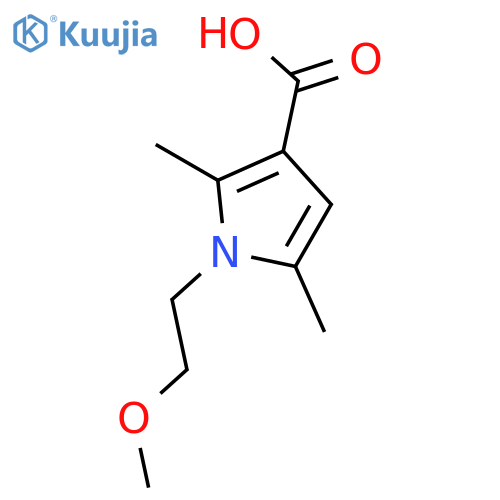 1-(2-Methoxyethyl)-2,5-dimethyl-1H-pyrrole-3-carboxylic acid structure