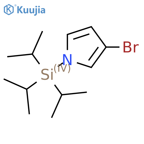 3-bromo-1-[tris(propan-2-yl)silyl]-1H-pyrrole structure