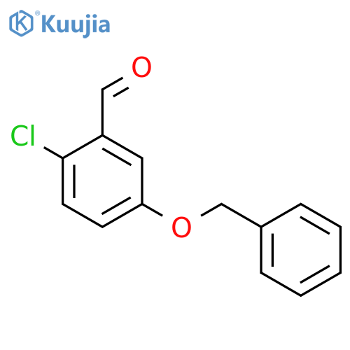 BENZALDEHYDE, 2-CHLORO-5-(PHENYLMETHOXY)- structure