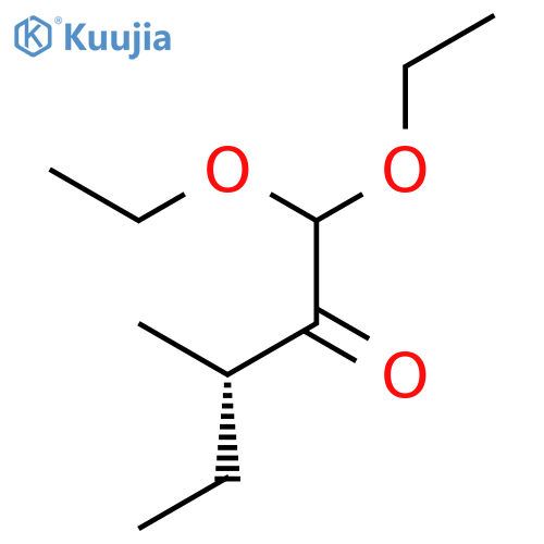 2-PENTANONE, 1,1-DIETHOXY-3-METHYL-, (3S)- structure