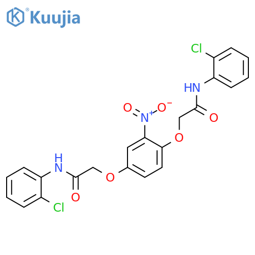 ACETAMIDE, 2,2'-[(2-NITRO-1,4-PHENYLENE)BIS(OXY)]BIS[N-(2-CHLOROPHENYL)- structure