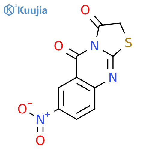 5H-Thiazolo[2,3-b]quinazoline-3,5(2H)-dione, 7-nitro- structure