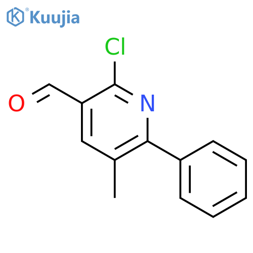 2-Chloro-5-methyl-6-phenylnicotinaldehyde structure