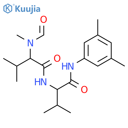 L-Valinamide, N-formyl-N-methyl-L-valyl-N-(3,5-dimethylphenyl)- structure