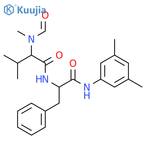 L-Phenylalaninamide, N-formyl-N-methyl-L-valyl-N-(3,5-dimethylphenyl)- structure