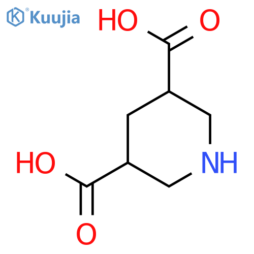 (3R,5S)-piperidine-3,5-dicarboxylic acid structure