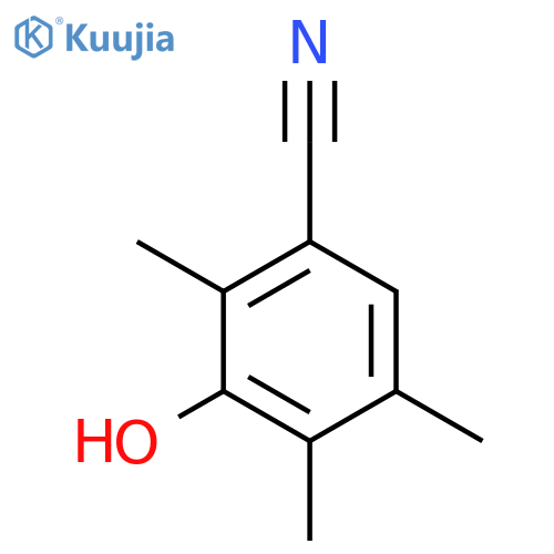 BENZONITRILE, 3-HYDROXY-2,4,5-TRIMETHYL- structure