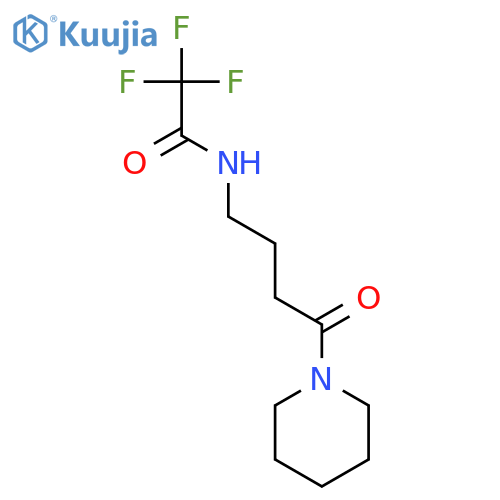 Acetamide, 2,2,2-trifluoro-N-[4-oxo-4-(1-piperidinyl)butyl]- structure