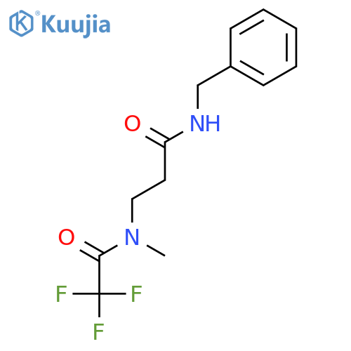 Propanamide, 3-[methyl(trifluoroacetyl)amino]-N-(phenylmethyl)- structure