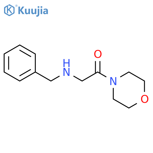 Morpholine, 4-[[(phenylmethyl)amino]acetyl]- structure