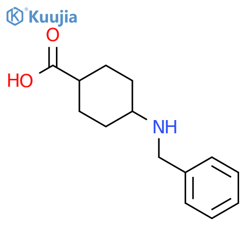 4-(Benzylamino)cyclohexane-1-carboxylic acid structure