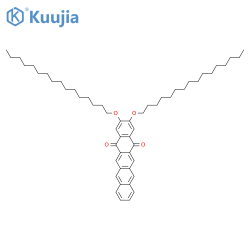 5,14-PENTACENEDIONE, 2,3-BIS(HEXADECYLOXY)- structure
