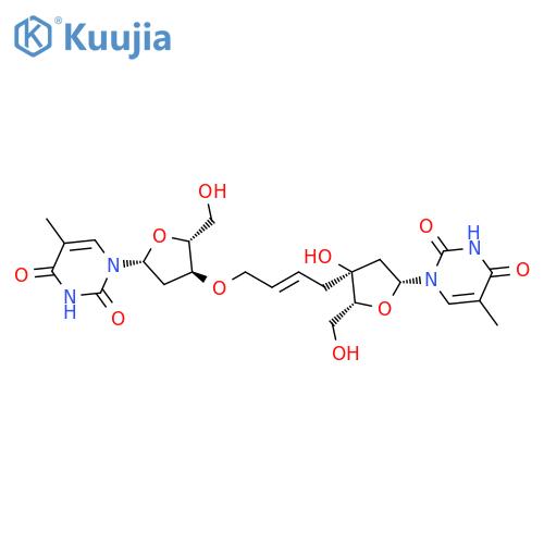 THYMIDINE, 3',3'''-O-(2E)-2-BUTENE-1,4-DIYLBIS- structure