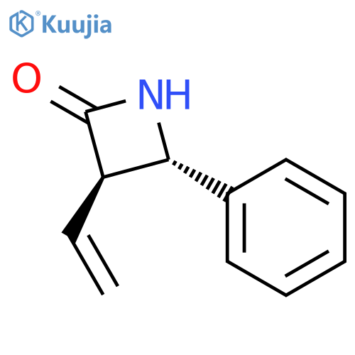 2-Azetidinone, 3-ethenyl-4-phenyl-, (3R,4S)-rel- structure