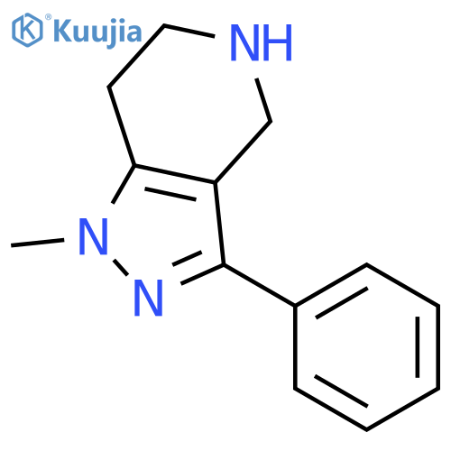 1-methyl-3-phenyl-4,5,6,7-tetrahydro-1H-pyrazolo4,3-cpyridine structure