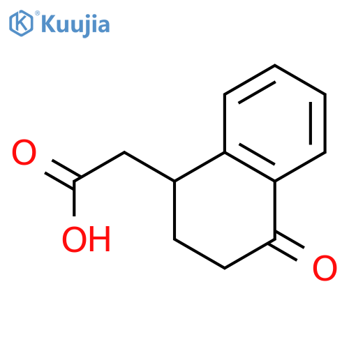 2-(4-oxo-1,2,3,4-tetrahydronaphthalen-1-yl)acetic acid structure