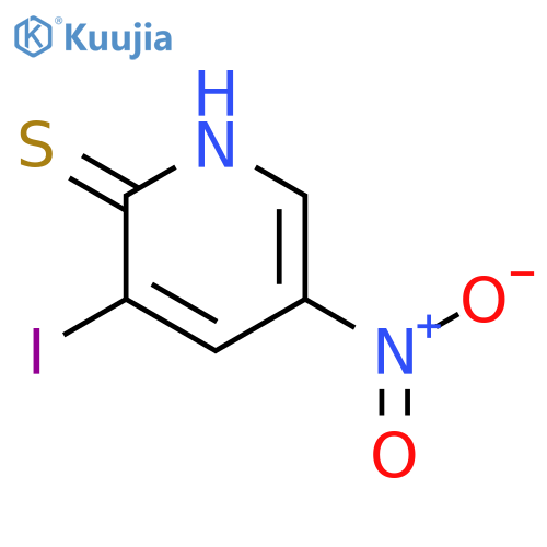 2(1H)-Pyridinethione,3-iodo-5-nitro- structure