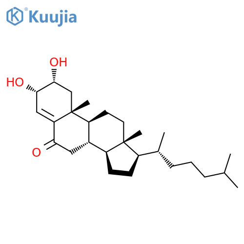 Cholest-4-en-6-one, 2,3-dihydroxy-, (2a,3a)- structure