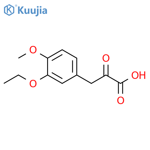 3-(3-ethoxy-4-methoxyphenyl)-2-oxopropanoic acid structure