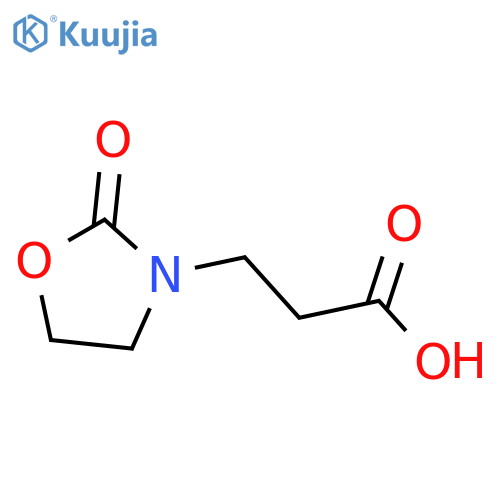 3-(2-Oxo-1,3-oxazolidin-3-yl)propanoic acid structure