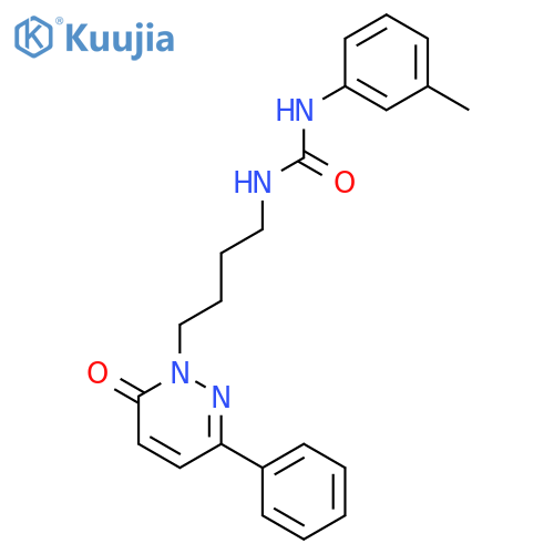 Urea, N-(3-methylphenyl)-N'-[4-(6-oxo-3-phenyl-1(6H)-pyridazinyl)butyl]- structure