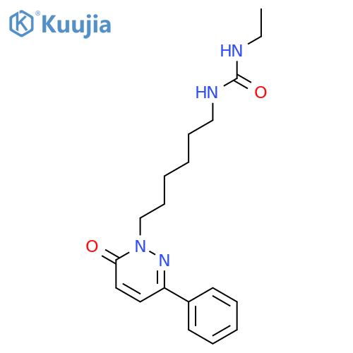 Urea, N-ethyl-N'-[6-(6-oxo-3-phenyl-1(6H)-pyridazinyl)hexyl]- structure