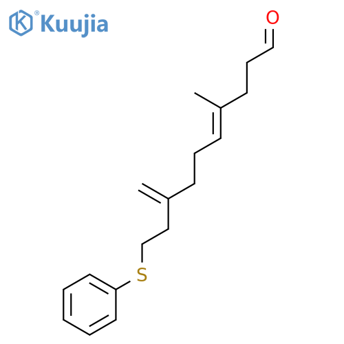 4-Decenal, 4-methyl-8-methylene-10-(phenylthio)-, (E)- structure