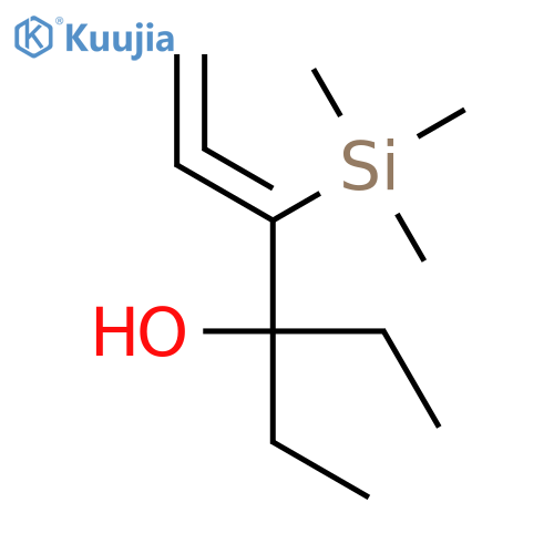 4,5-Hexadien-3-ol, 3-ethyl-4-(trimethylsilyl)- structure