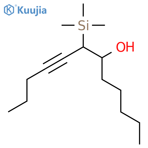 8-Dodecyn-6-ol, 7-(trimethylsilyl)- structure