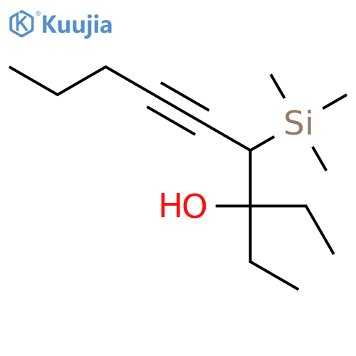 5-Nonyn-3-ol, 3-ethyl-4-(trimethylsilyl)- structure